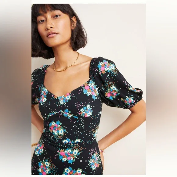 ANTHROPOLOGIE Scarletta Sweetheart Mini Dress - Picture 2 of 8